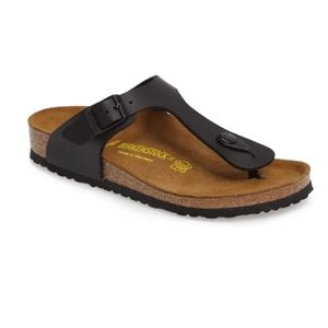 Black Gizeh Birkenstocks-Size 6